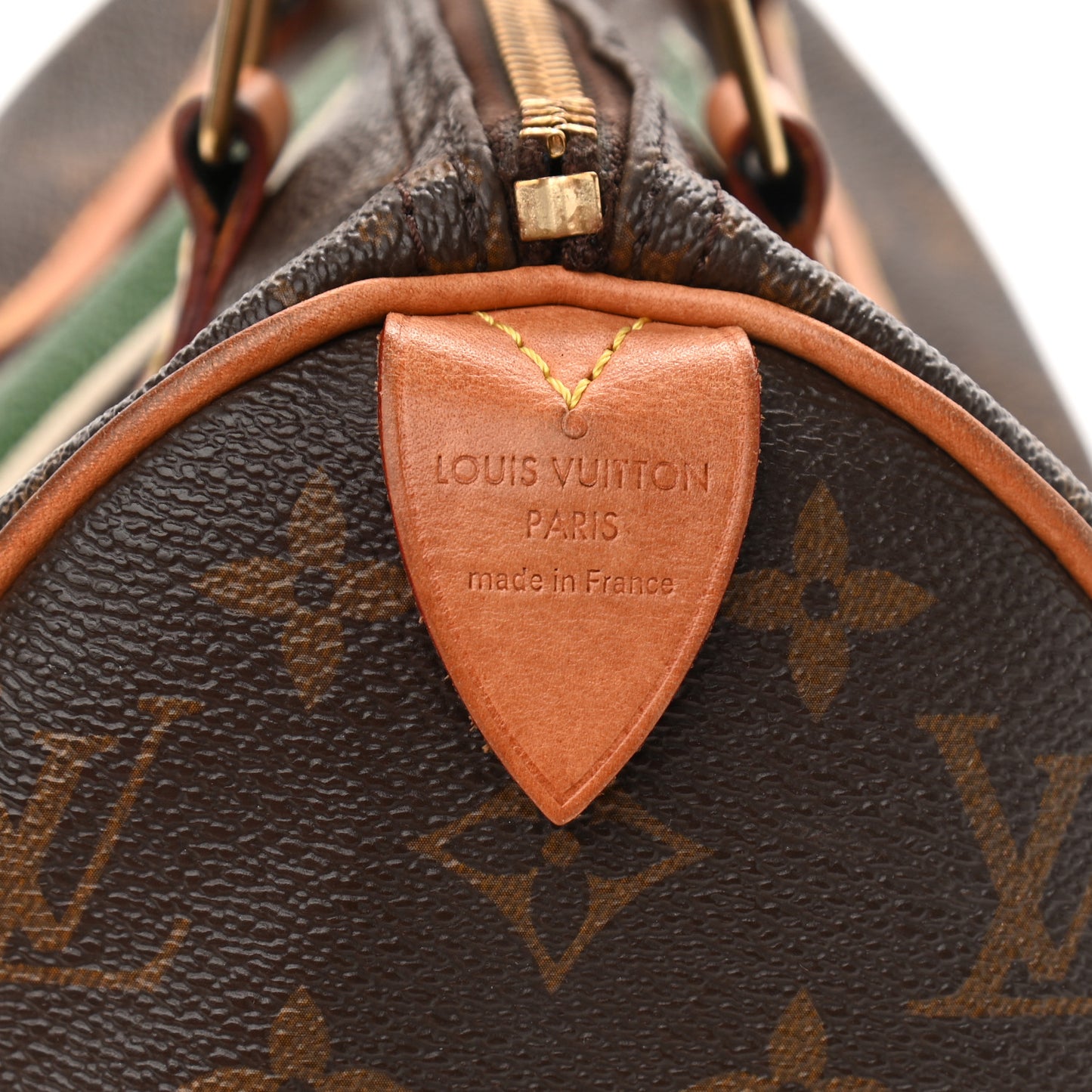 Monogram My LV Heritage Speedy 25 Vert Anglais White