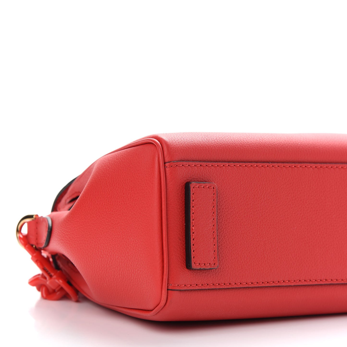 Calfskin Medusa Small Top Handle Handbag Red