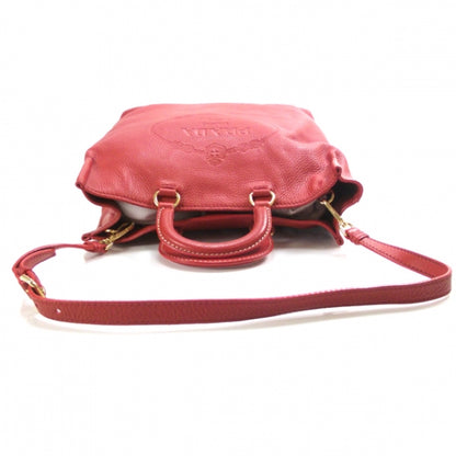 Prada Vitello Daino Shopping Tote Fuoco 6 of 14