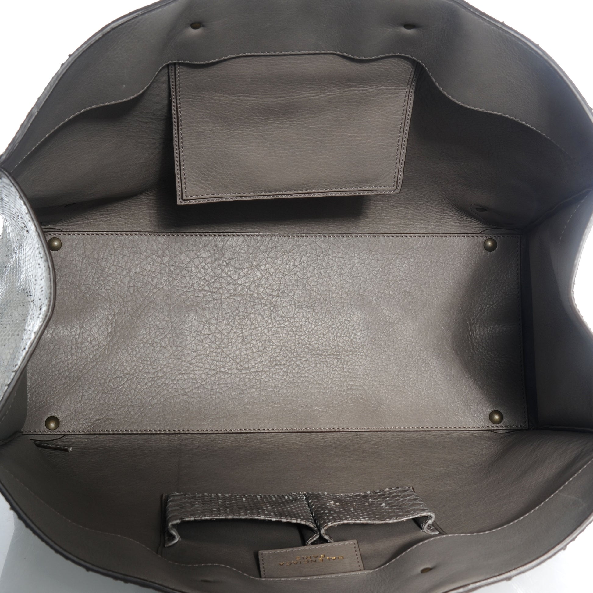 Balenciaga Python Papier A4 Tote Ciment 5 of 7