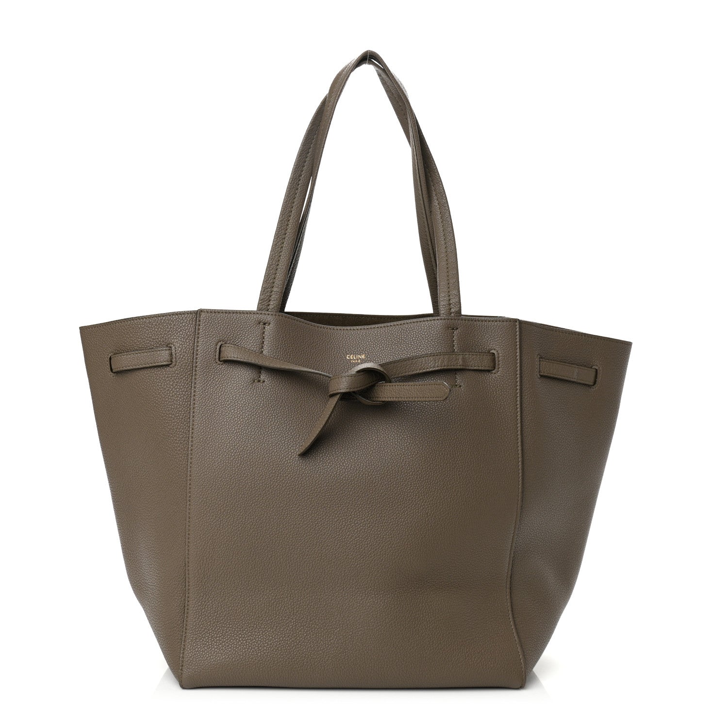 Celine Soft Grained Calfskin Small Belt Cabas Phantom Taupe 1 of 10