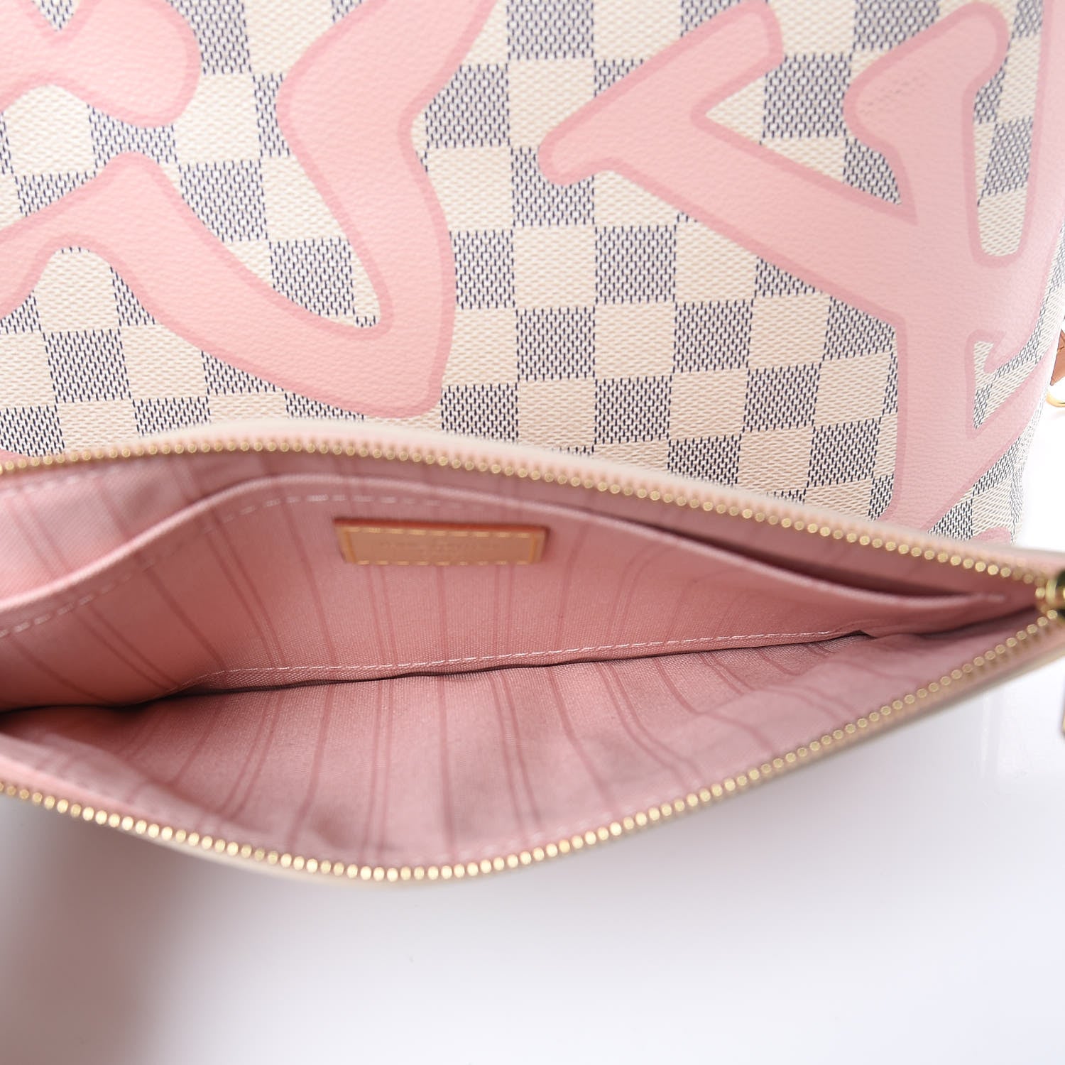 Louis Vuitton Damier Azur Tahitienne Neverfull MM 12 of 12
