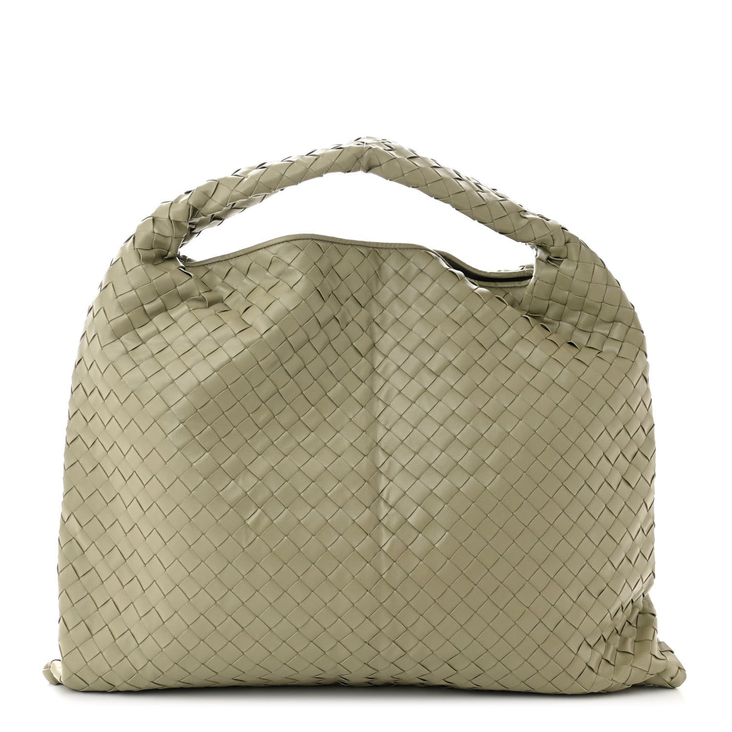 Calfskin Intrecciato Large Hop Travertine