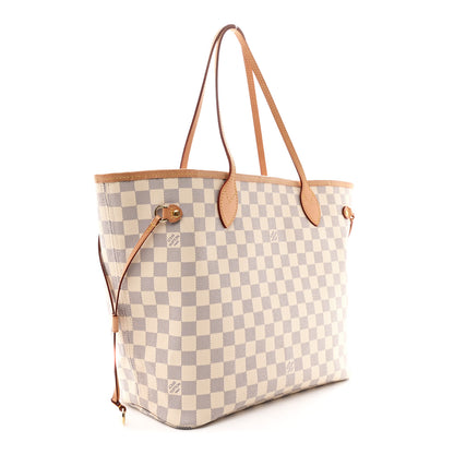 Louis Vuitton Damier Azur Neo Neverfull MM Rose Ballerine 3 of 11