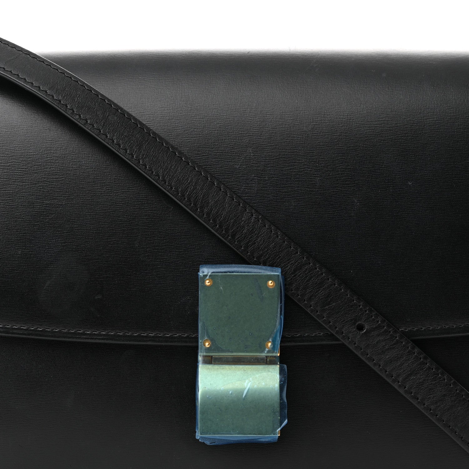 Celine Box Calfskin Medium Classic Box Flap Bag Black 7 of 9