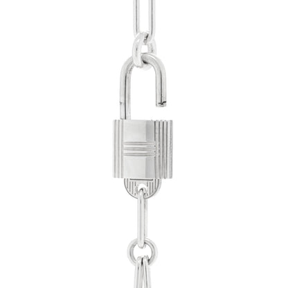 Hermes Sterling Silver GM Alphakelly Necklace 4 of 5