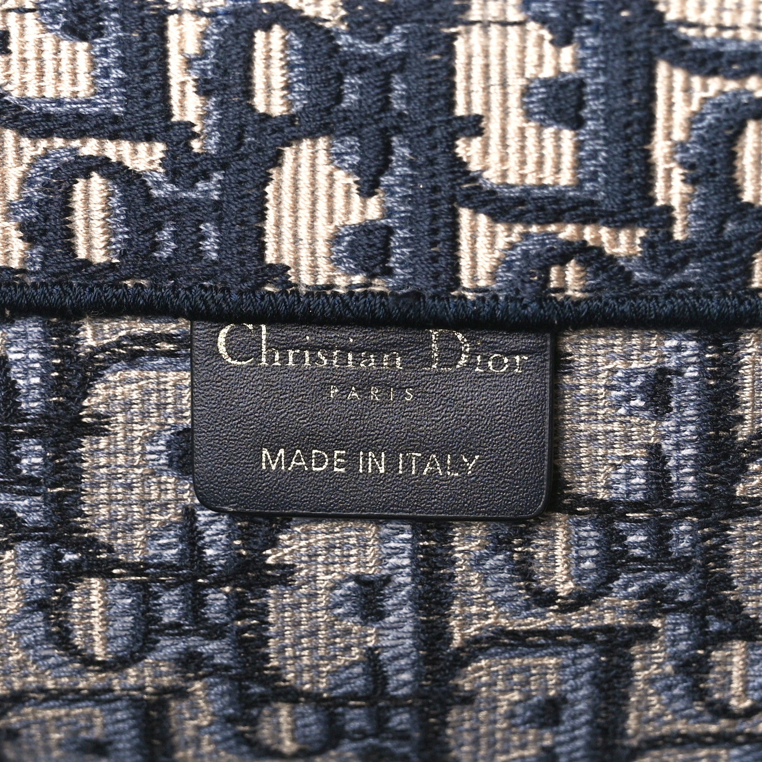 Christian Dior Oblique Large Book Tote Blue Multicolor 6 of 10
