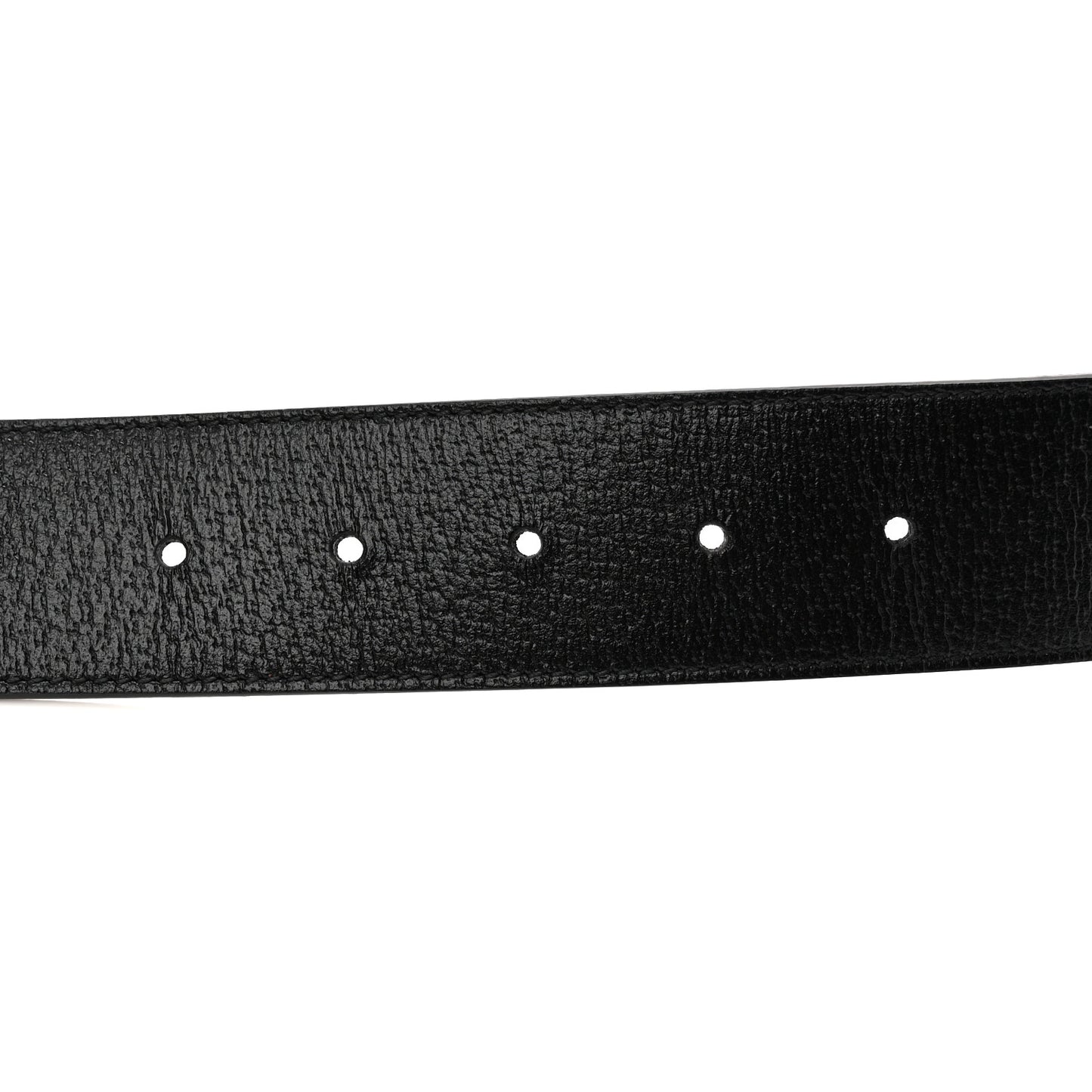 Textured Dollar Calfskin Double G 40mm Belt 90 36 Black