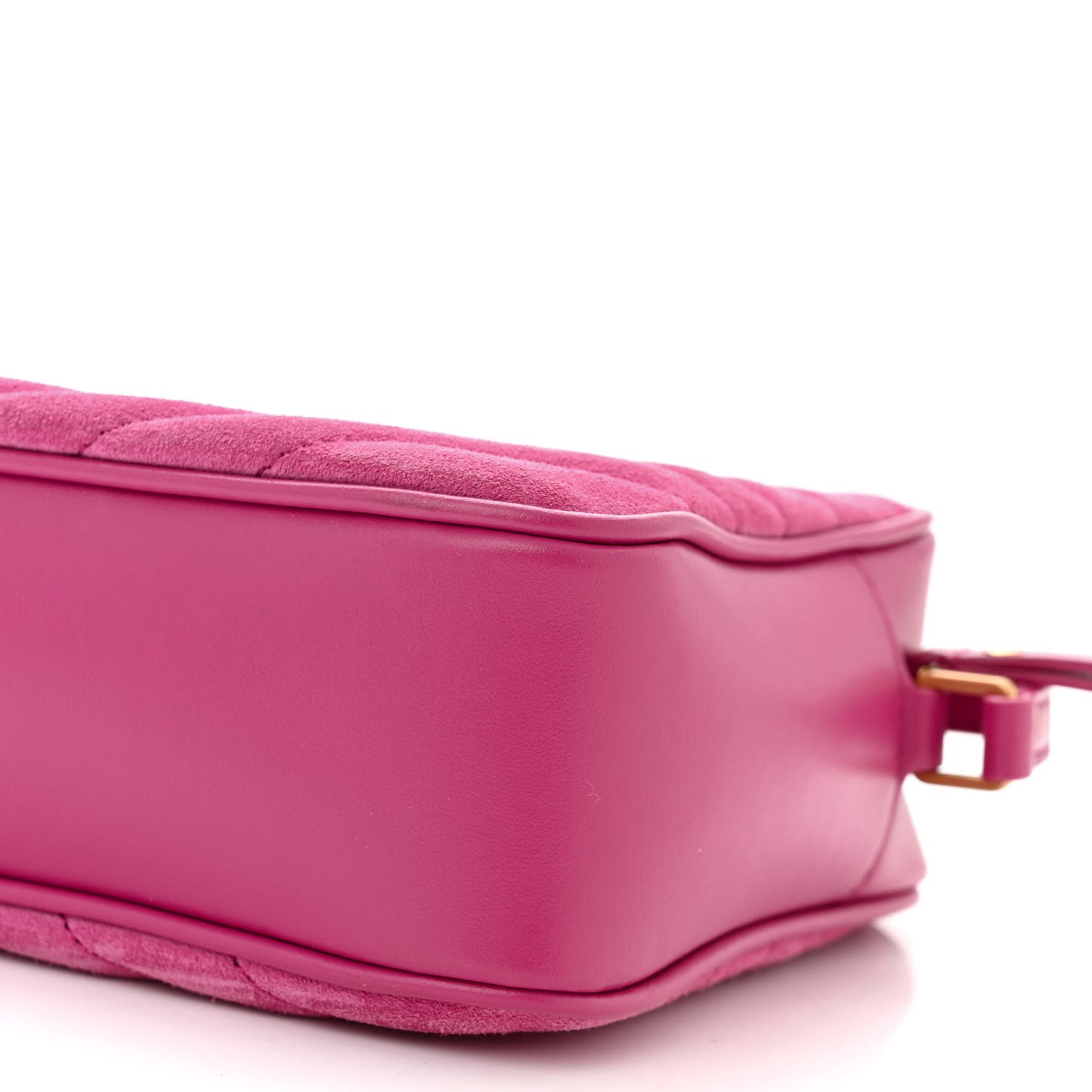 Suede Matelasse Monogram Lou Camera Bag Rose