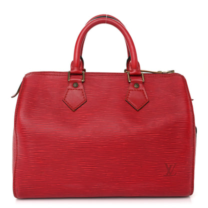 Louis Vuitton Epi Speedy 25 Castillan Red 1 of 15