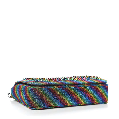 Christian Louboutin Lurex Spiked Zoompouch Crossbody Multi 4 of 9