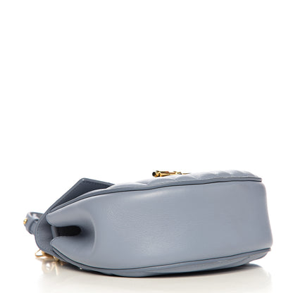 Chloe Calfskin Quilted Mini Drew Bijou Shoulder Bag Washed Blue 3 of 9