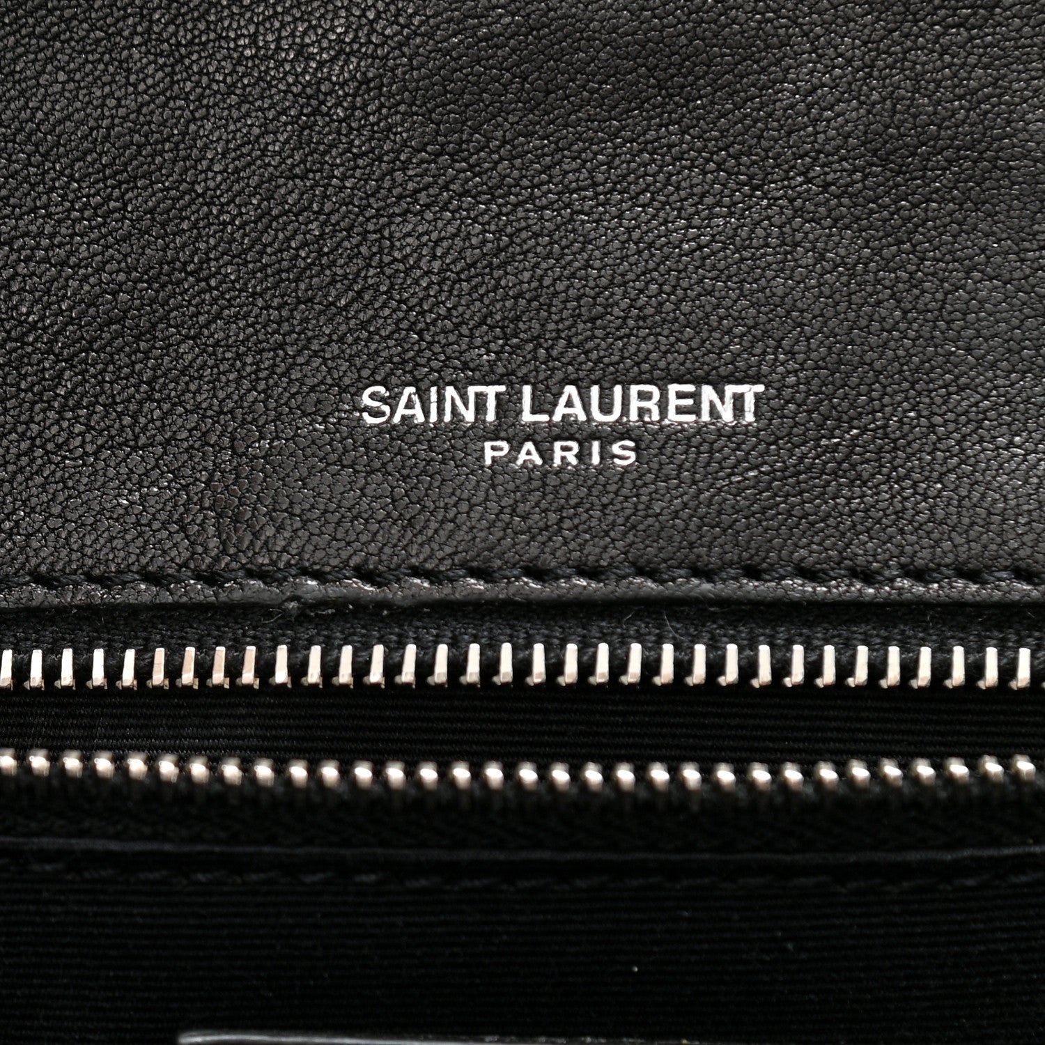 Saint Laurent Calfskin Monogram Armature Medium Niki Chain Satchel Black 7 of 13