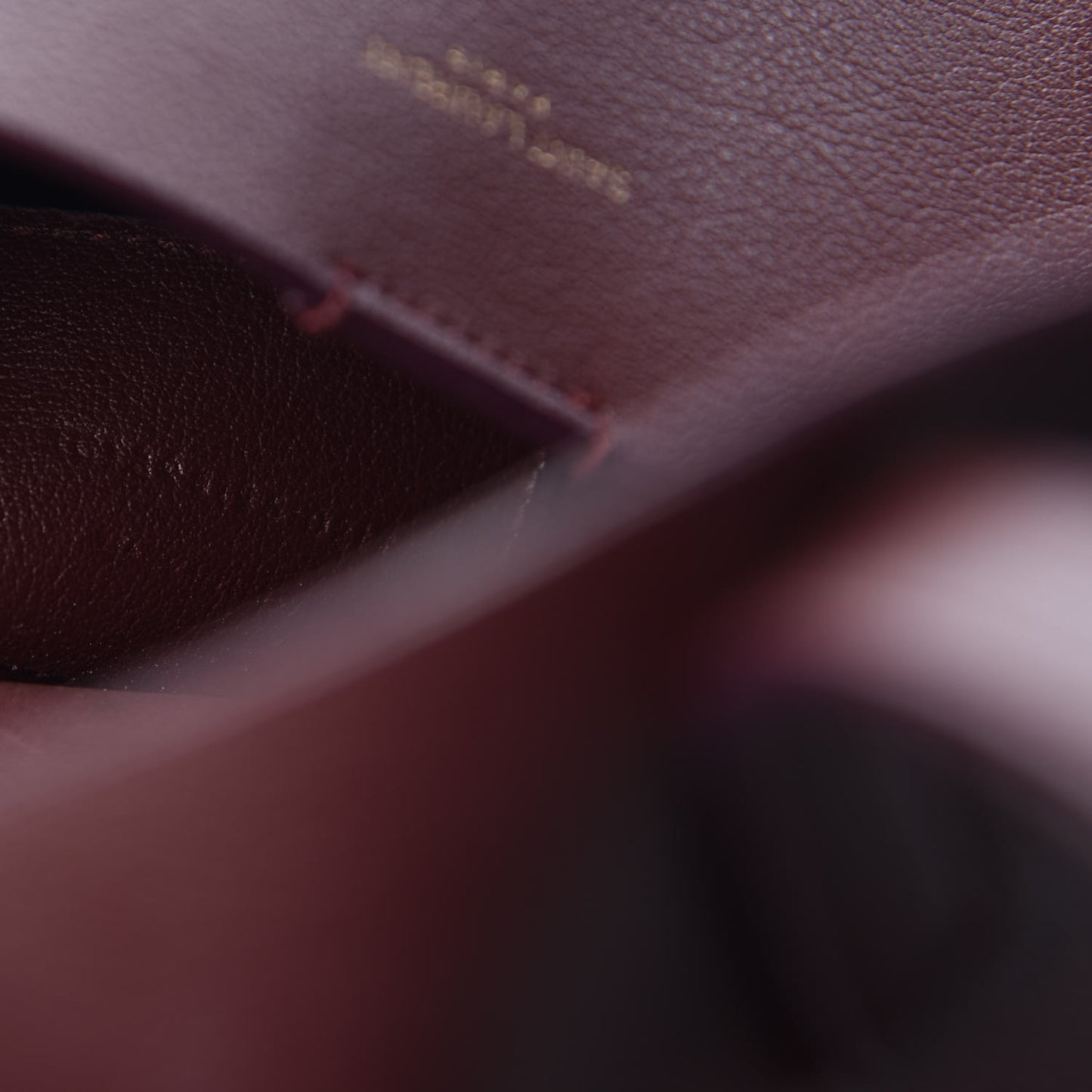 Calfskin Large Shopping Tote Bordeaux