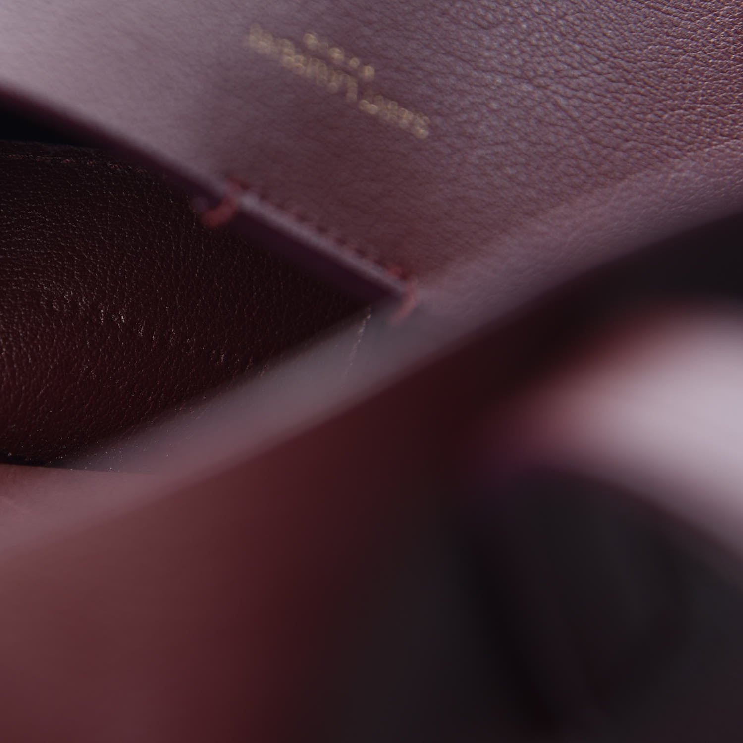 Saint Laurent Calfskin Large Shopping Tote Bordeaux 9 of 18