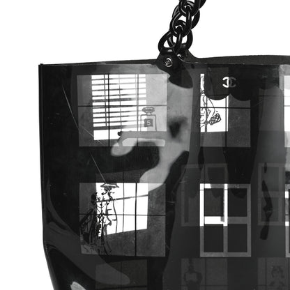 Chanel Vinyl Coco Window Tote Black 12 of 12