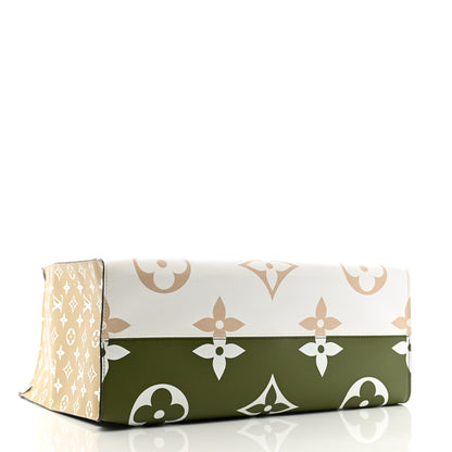 Louis Vuitton Monogram Giant Onthego GM Kaki Beige 4 of 12
