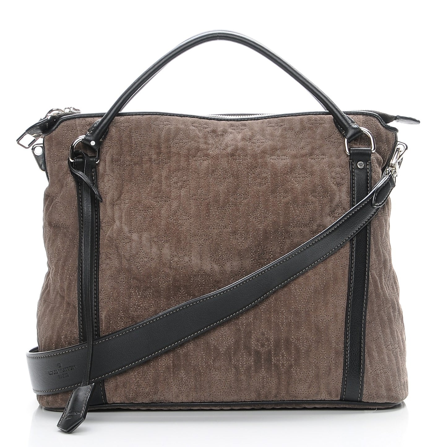 Monogram Suede Antheia IXIA PM BBrown