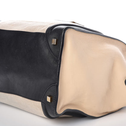 Celine Calfskin Linen Mini Tri-Color Luggage Beige 11 of 11