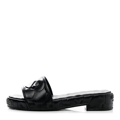 Valentino Garavani Rubber Atelier 03 Rose Edition 25/40mm Platform Slide Sandals 39 Black 1 of 8