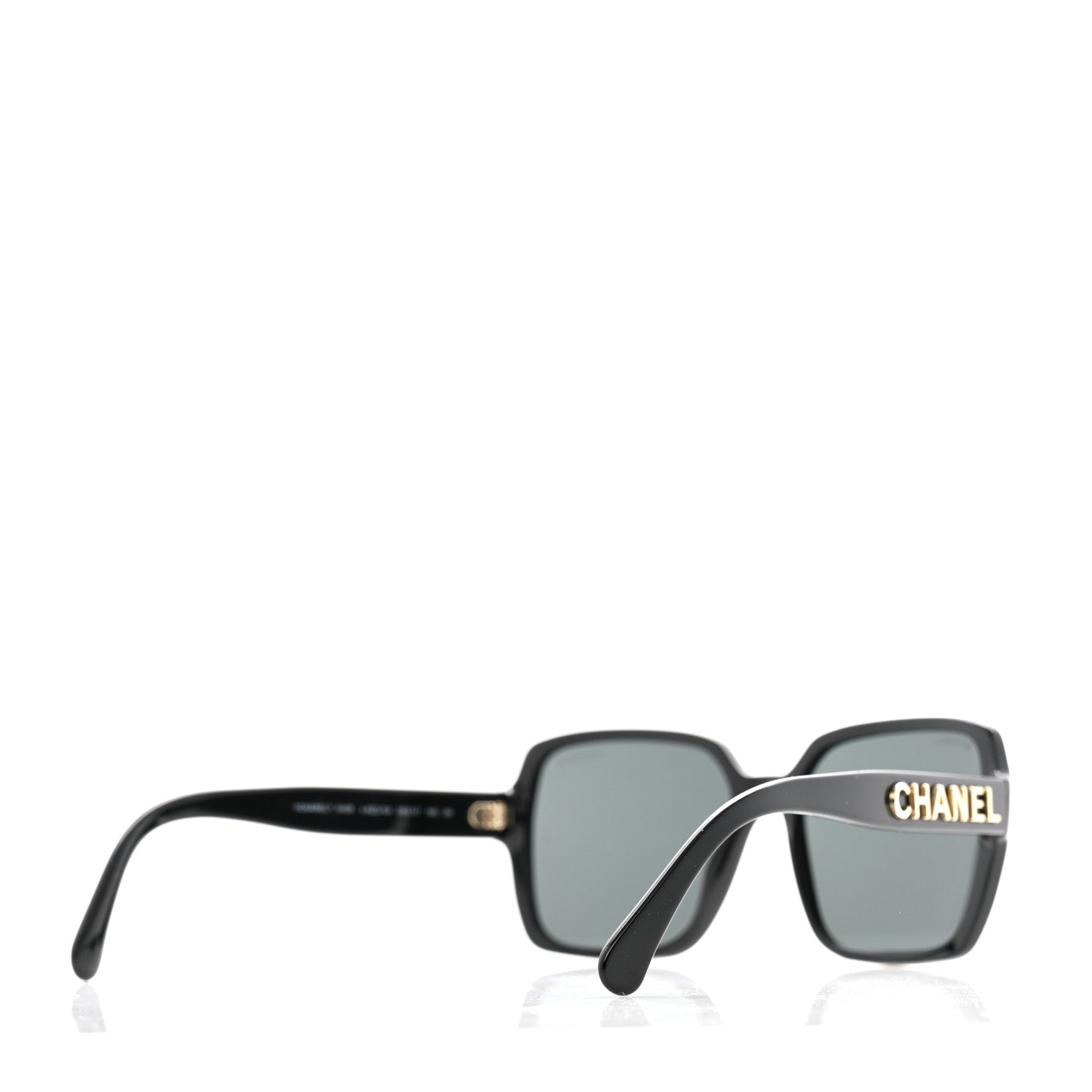 Chanel Acetate Square Sunglasses 5408 Black 4 of 8