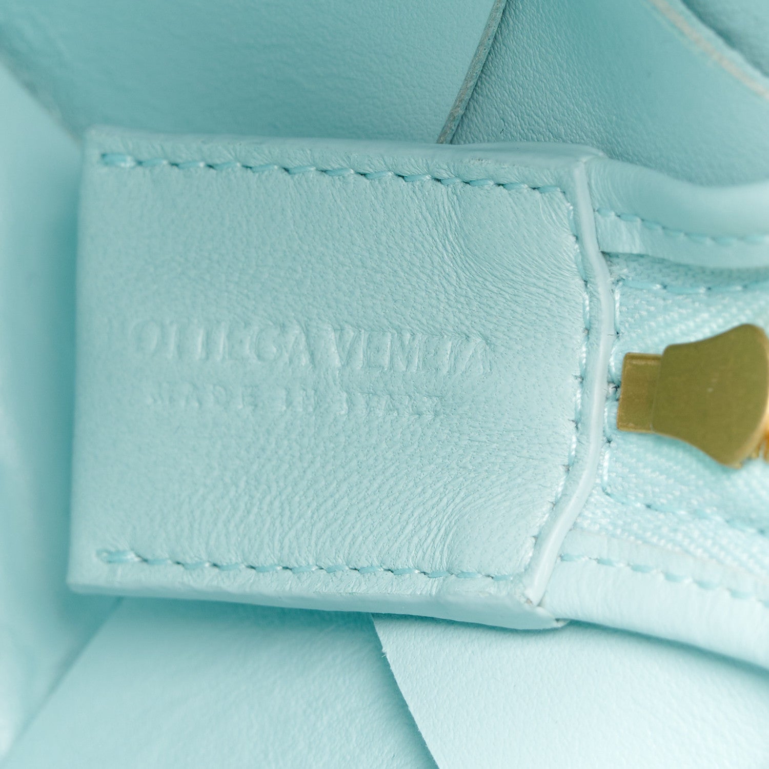 Bottega Veneta Lambskin Maxi Intrecciato Small Cassette Camera Bag Teal Washed 11 of 17