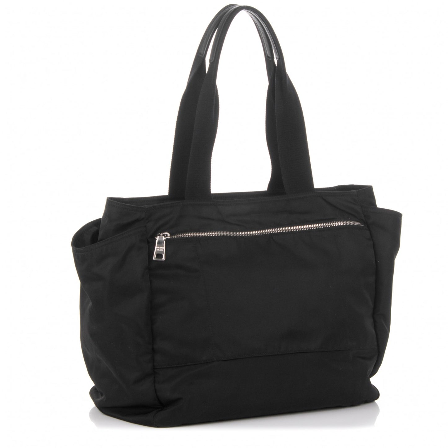 Tessuto Nylon Vela Diaper Bag Black