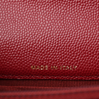 Chanel Caviar Quilted Pocket Twins Clutch With Chain Burgundy 7 of 12