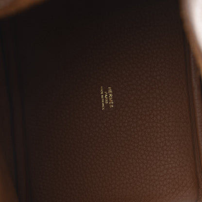 Hermes Taurillon Clemence Picotin Lock 18 PM Gold 6 of 11