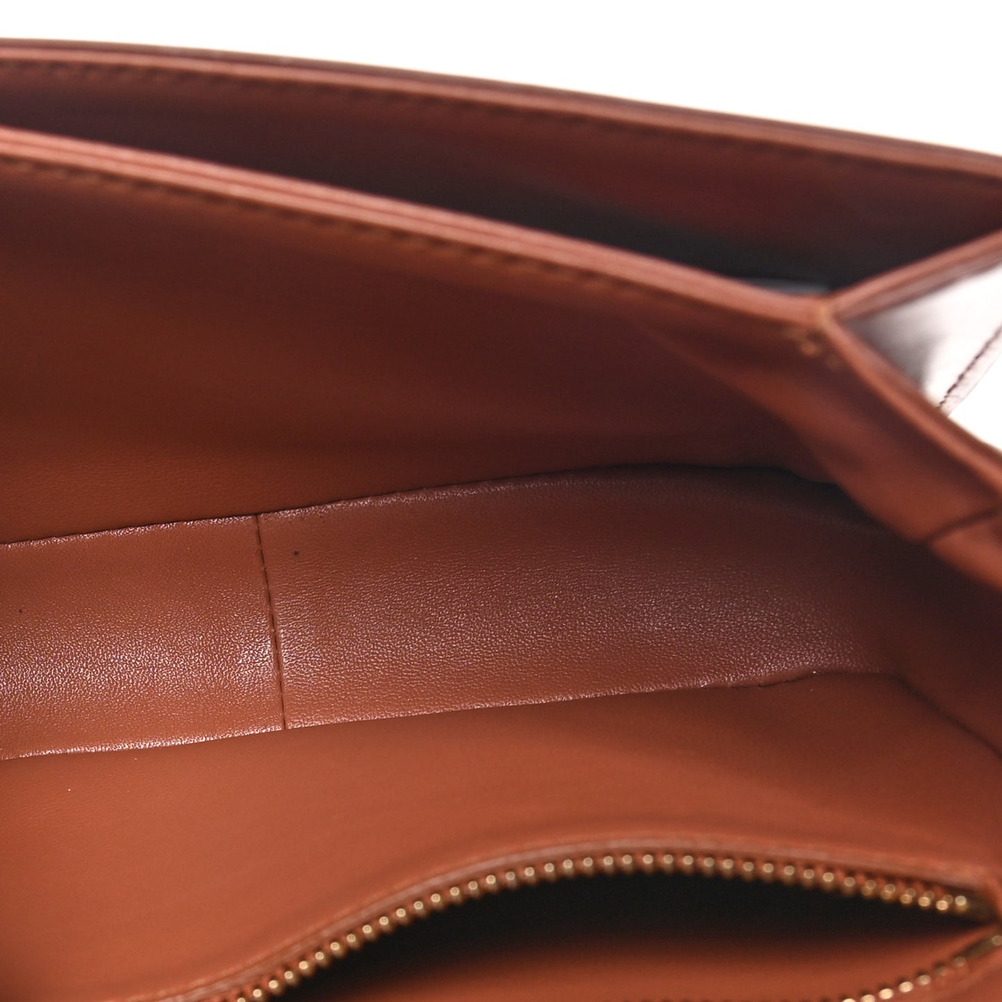 Shiny Calfskin Teen Triomphe Terracotta