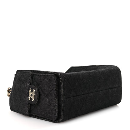 Chanel Denim Quilted Mini Chanel 25 Handbag Dark Blue 4 of 13