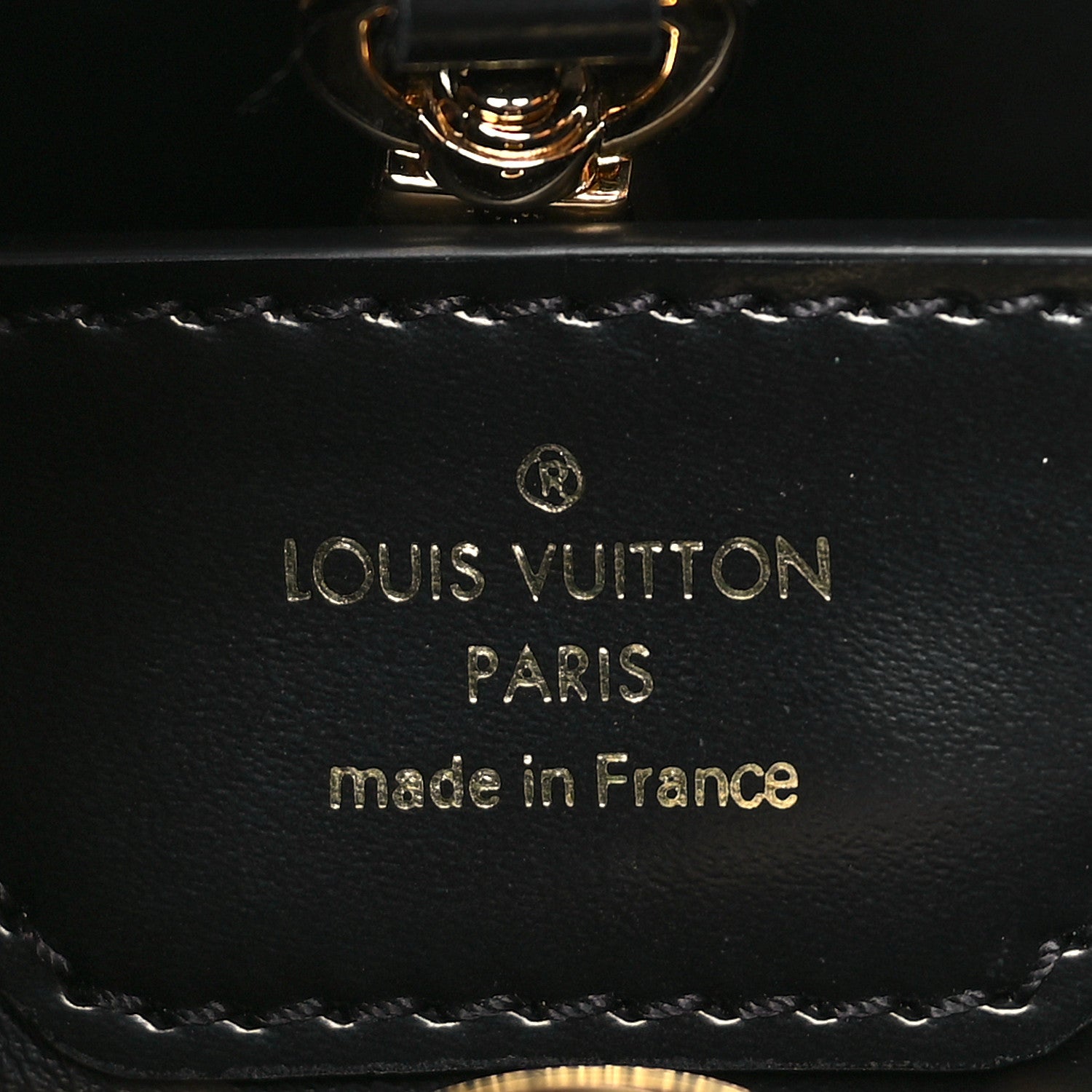 Louis Vuitton Sleek Capucines MM Black 6 of 9