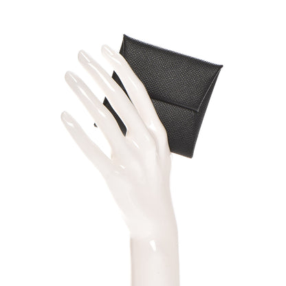 Hermes Epsom Bastia Coin Purse Black 2 of 8
