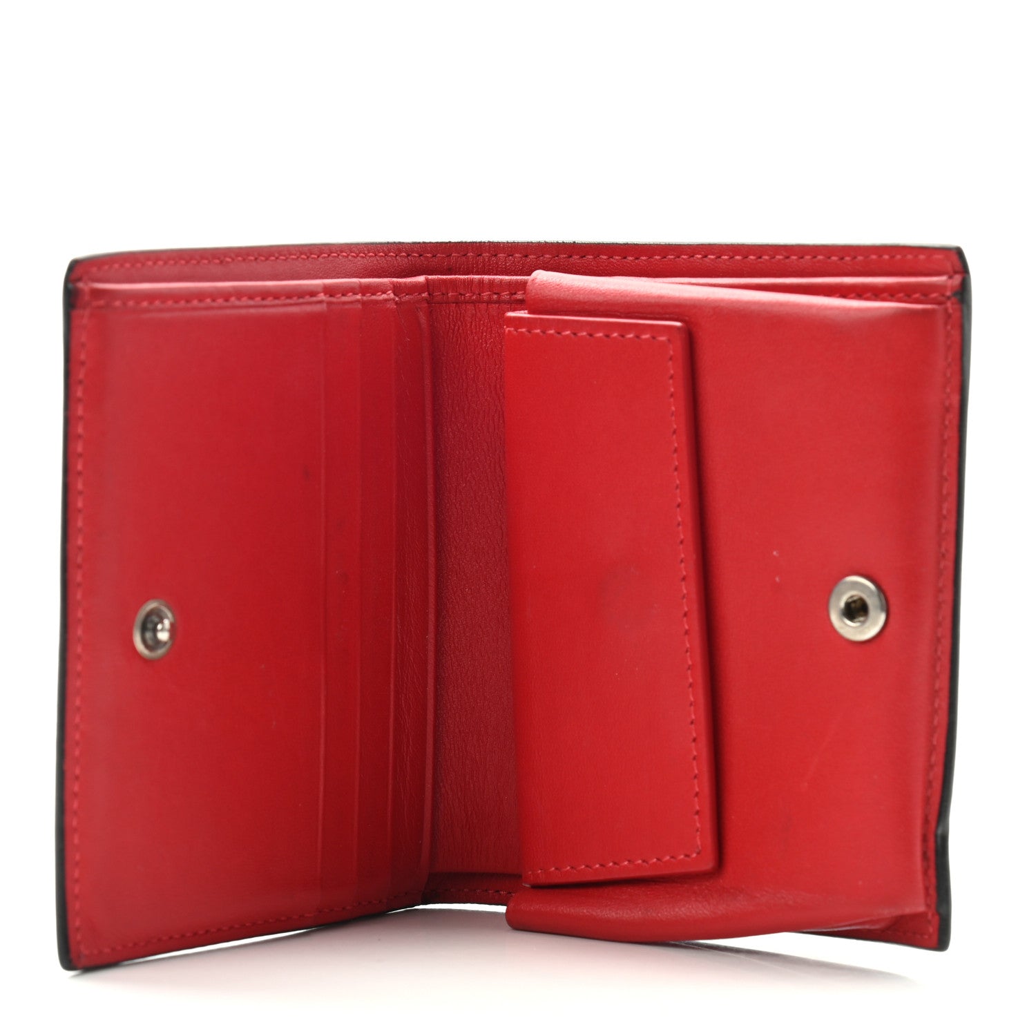 Christian Louboutin Calfskin Spiked Paros Wallet Black 5 of 8