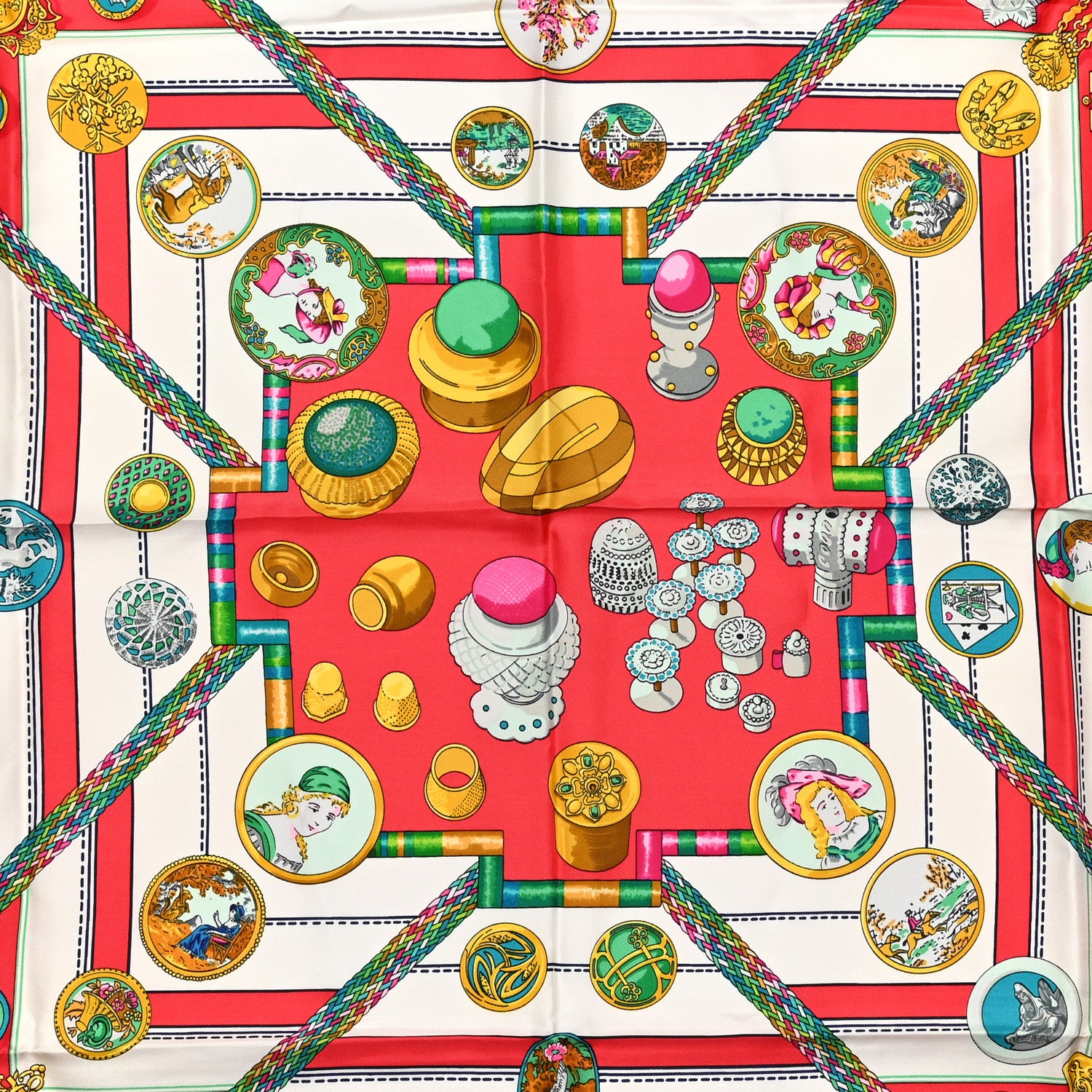 Hermes Silk Petite Main Scarf 90 2 of 7