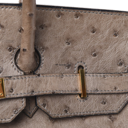Hermes Ostrich Birkin 35 Gris Tourterelle 11 of 18