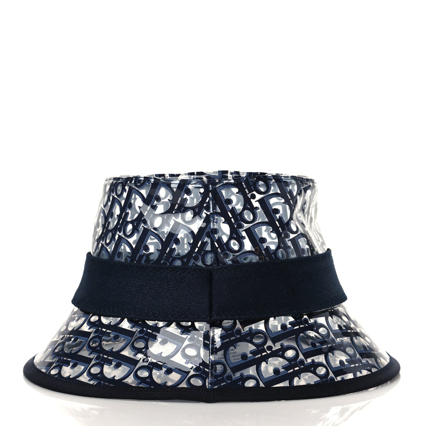 PVC Oblique Bob French Bucket Hat 58 Bleu