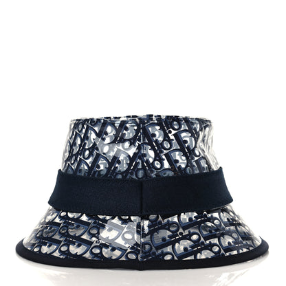 Christian Dior PVC Oblique Bob French Bucket Hat 58 Bleu 3 of 7