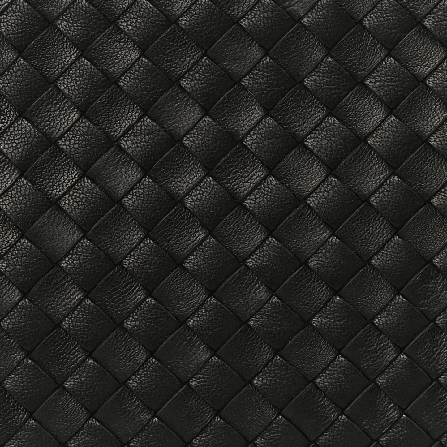 Nappa Intrecciato Medium Zip Pouch Black
