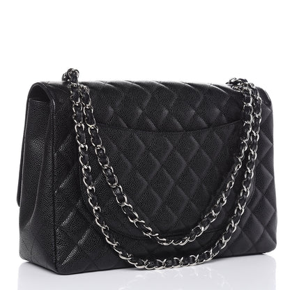 Chanel Caviar Quilted Maxi Single Flap Black 4 of 14