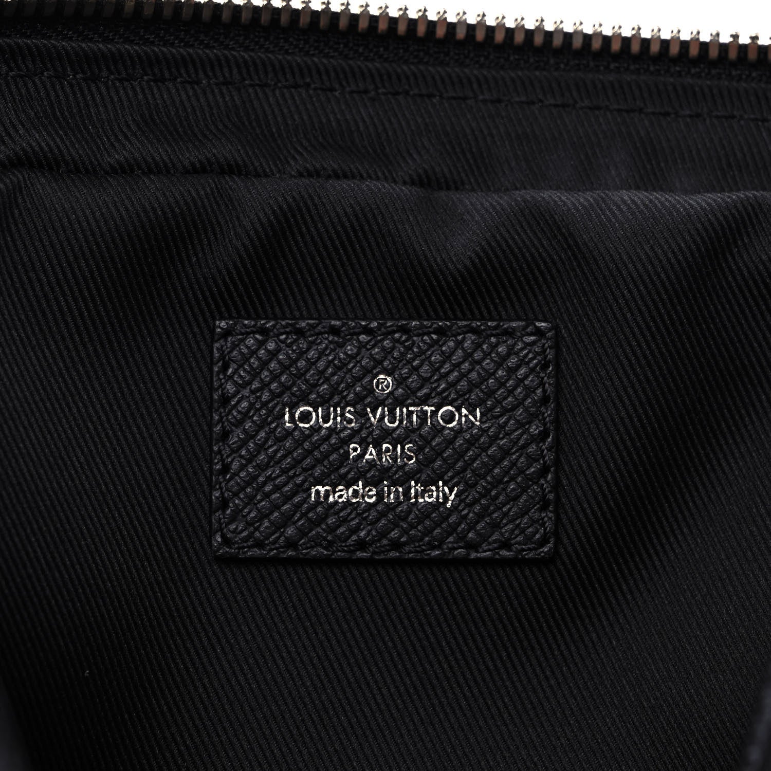 Louis Vuitton Taiga Monogram Eclipse Outdoor Bum Bag Black 6 of 10