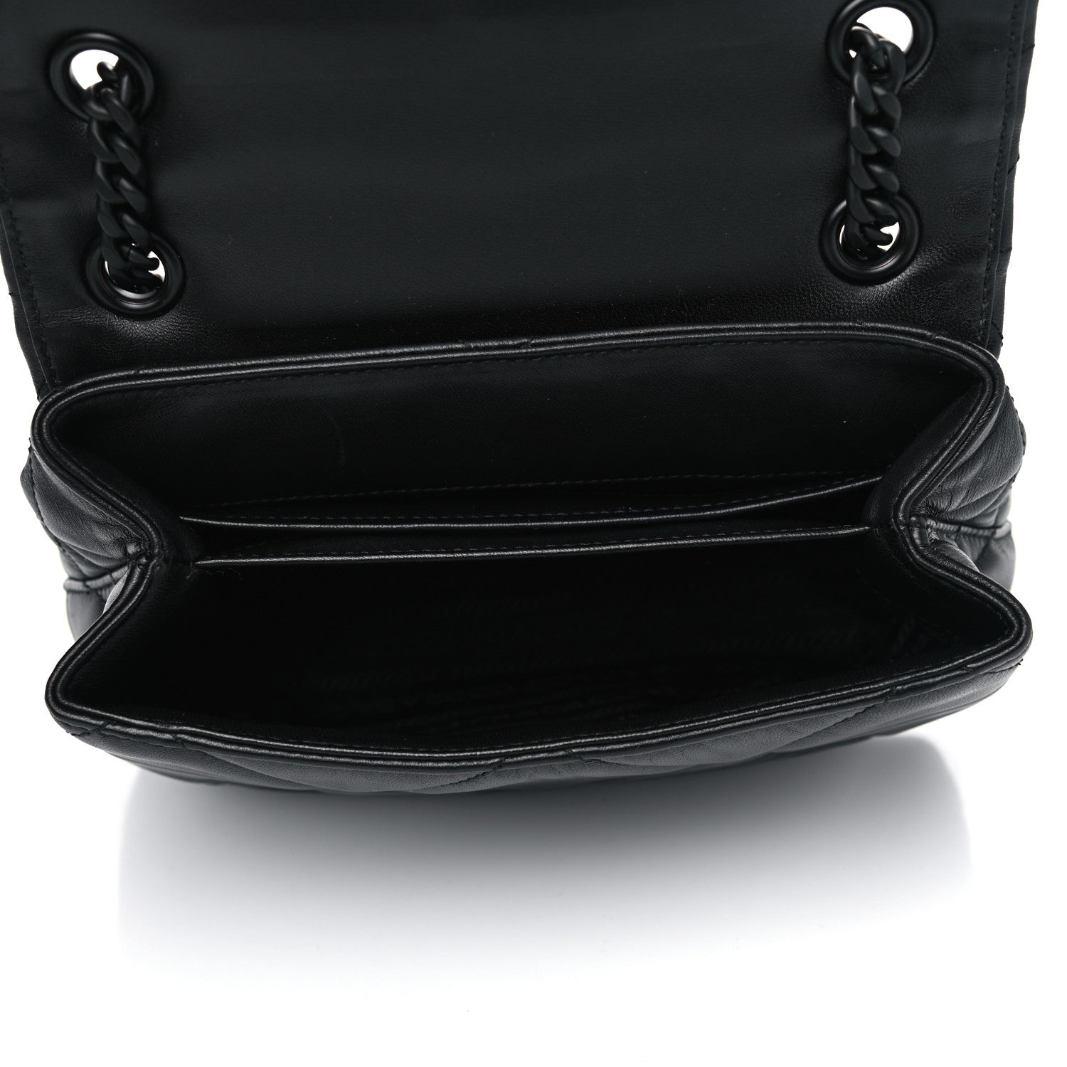 Prada Nappa Triangle Stitched Small Spectrum Bag Black 4 of 4