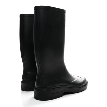 Chanel Caoutchouk CC High Boots 39 Black 5 of 9