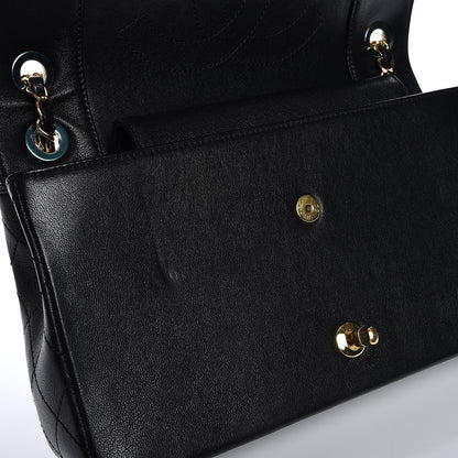 Chanel Sheepskin Quilted Vintage Mademoiselle Flap Black 12 of 13