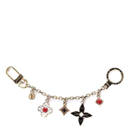Louis Vuitton Malletage Flowers Bag Charm Key Holder 1 of 7
