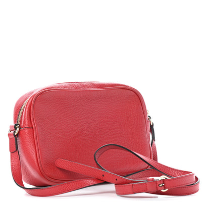 Gucci Pebbled Calfskin Small Soho Disco Bag Tabasco Red 2 of 5