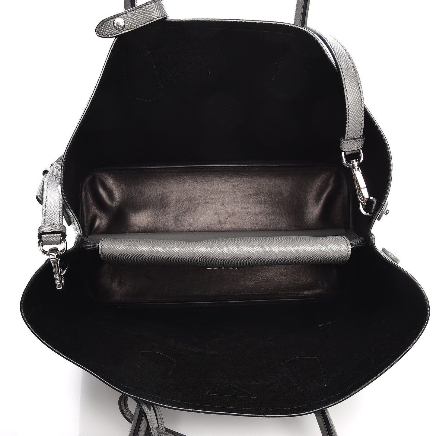 Saffiano Cuir Large Double Bag Marmo