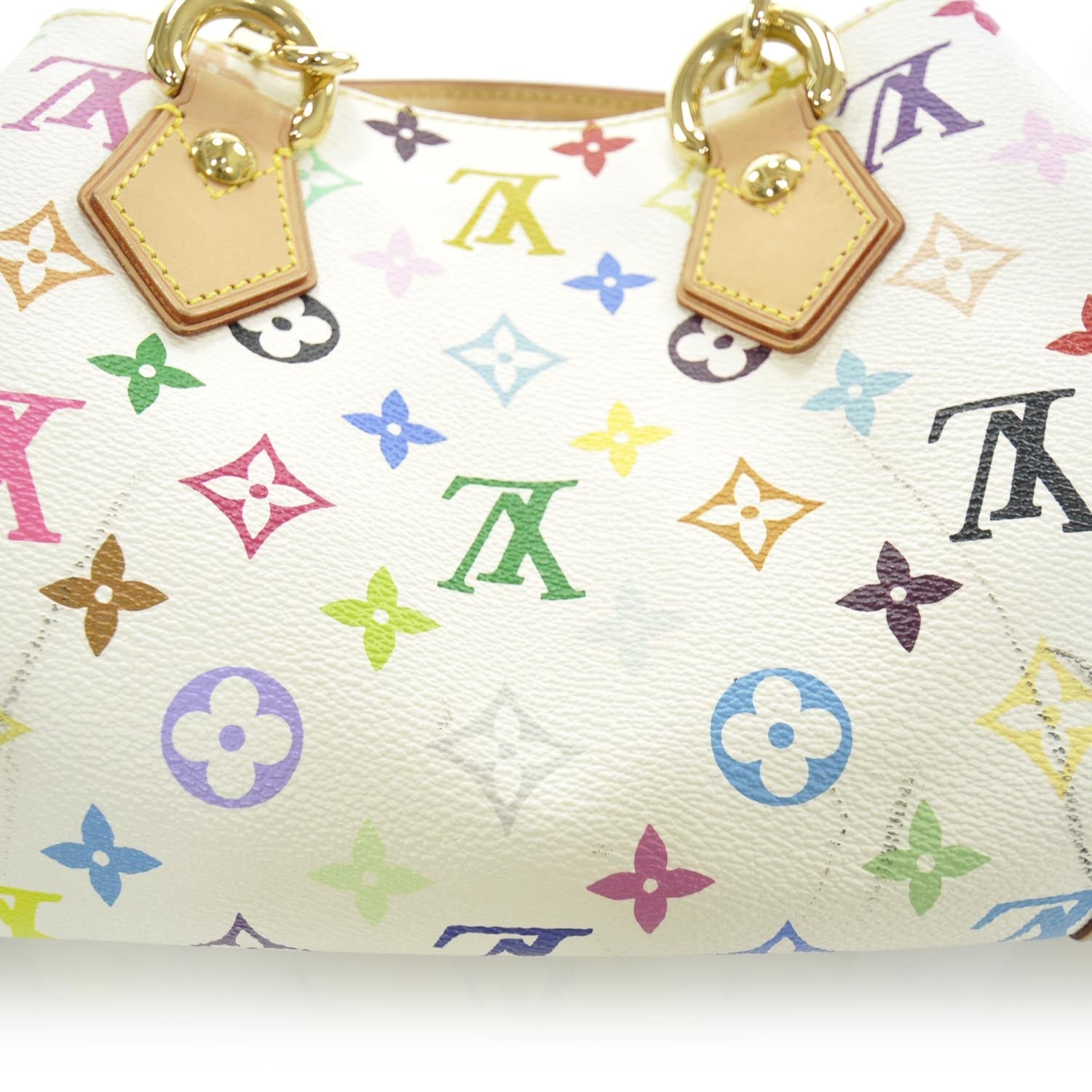Louis Vuitton Monogram Multicolor Audra White 6 of 10