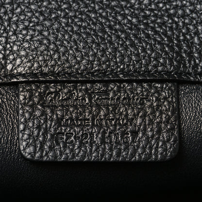 Salvatore Ferragamo Calfskin Large Studio Bag Black 8 of 11