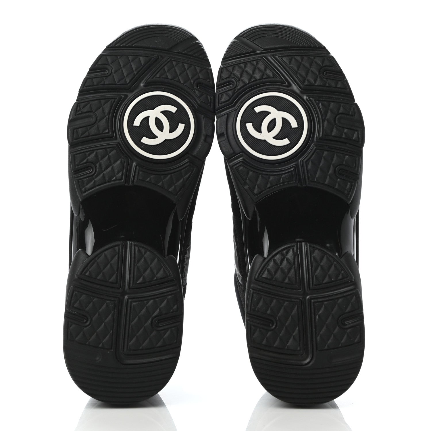 Chanel Kid Suede Calfskin Mens Sneakers 41 Black 5 of 8